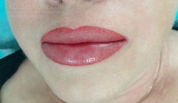 Перманентный макияж губы фото